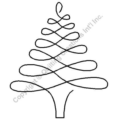 QCI 4" Christmas Tree Stencil - 895