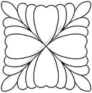 QCI Feathered Square 7" Stencil - MO4