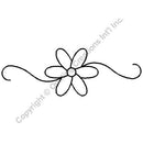 QCI 6" x 2" Flower Stencil - 380 - Notions