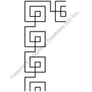 QCI Geometric Border 3" Stencil - 1061