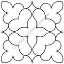 QCI Heartfelt Block 8" Stencil - EK62