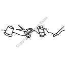 QCI Thimble & Thread Border 3" - EL43