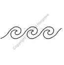 QCI Wave Border - HH35 - Stencil