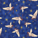 QT A Star Above Doves - 32040-Y Royal - Cotton Fabric