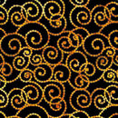 QT All The Buzz Scroll - 30953-J Black - Cotton Fabric