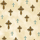 QT Amazing Grace Crosses - 24030-E - Cotton Fabric