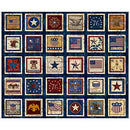 QT American Heritage Americana Patches Panel - 32297-RB Multi - Cotton Fabric