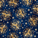 QT American Heritage Eagle Toss - 32300-N Navy - Cotton Fabric