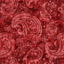 QT American Tapestry Paisley - 30870-R Red - Cotton Fabric