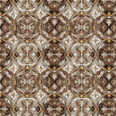 QT Bear Hugs Geo Medallion - 30066-A Brown - Cotton Fabric