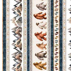 QT Bigfoot Border Stripe - 30992-X Multi - Cotton Fabric