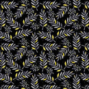 QT Blissful Blooms Sprigs - 31708-J Black - Cotton Fabric