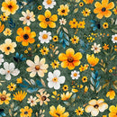 QT Buzz, Buzz, Buzz Floral - 31704-F Juniper - Cotton Fabric