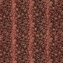 QT Canterbury Archival Flower Ombre Stripe - 24541-M Wine - Cotton Fabric
