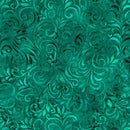 QT Coloressence Blooming Vine - 31095-Q Teal - Cotton Fabric
