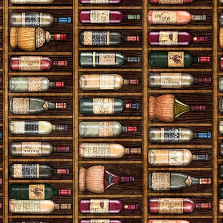 QT Cork and Barrel Bottle Stripe - 31170-X Multi - Cotton Fabric
