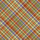 QT Cornucopia Harvest Diagonal Plaid - 31029-X Multi - Cotton Fabric