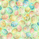 QT Cuties 3 Easter Eggs - 31857-B Light Blue - Cotton Fabric