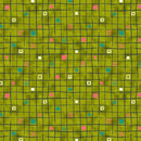 QT Daisy Doodle Check - 30748-G Avocado - Cotton Fabric