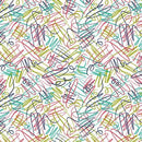QT Daisy Doodle Squiggles - 30746-Z White - Cotton Fabric