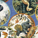 QT Dinoroars! Dinosaurs Medallions - 30811-B Blue - Cotton Fabric