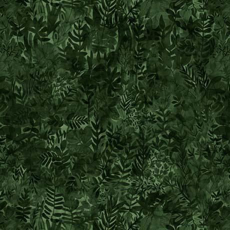 QT Dinoroars! Foliage Texture - 30815-F Evergreen - Cotton Fabric