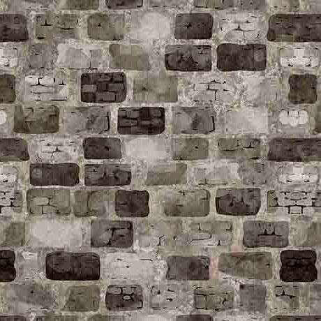 QT Dragon Dreams Castle Wall - 30961-K Smoke - Cotton Fabric