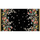 QT Dynasty Floral Double Border - 30244-J Black - Cotton Fabric