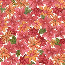 QT Faith Can Move Mountains Lillies - 31515-E Cream - Cotton Fabric