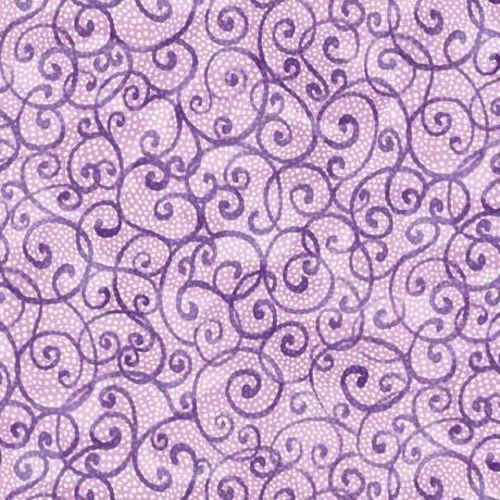 QT Floral Allure Scroll - 30586-L Lilac - Cotton Fabric