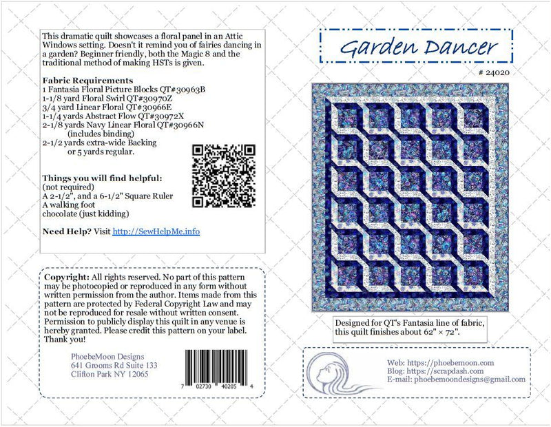 QT Garden Dancer Pattern - PMD24020 - Pattern