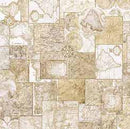 QT Globetrotter Travel Maps - 30529-E Parchment - Cotton Fabric