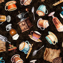 QT Grab Bag Season 3 Coffee Toss - 31460-A Coffee - Cotton Fabric