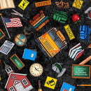 QT Grab Bag Season 3 Everything School - 31465-J Charcoal - Cotton Fabric