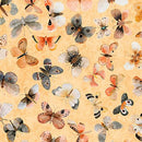 QT Hedgehugs Butterflies - 31415-O Melon - Cotton Fabric