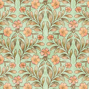 QT Hedgehugs Floral & Leaf - 31417-H Sage - Cotton Fabric