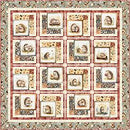 QT Hedgehugs Framed Cuties Pattern - 7064A-06E - Patterns