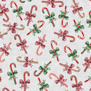 QT Holly Jolly Candy Canes - 31163-K Gray - Cotton Fabric