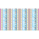 QT Hoppy Easter Bunny Decorative Stripe - 30941-X Multi - Cotton Fabric