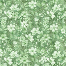 QT Hunny Bunny Tonal Floral - 30981-G Green - Cotton Fabric
