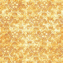 QT In Stitches Stitched Floral - 30661-S Gold - Cotton Fabric