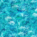 QT Into The Deep Ocean Blender - 32225-Q Turquoise - Cotton Fabric