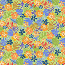 QT Jungle Friends Palm Leaves - 31388-H Lime - Cotton Fabric
