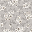 QT Le Fleur Tossed Floral - 31813-K Gray - Cotton Fabric