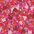 QT Love Struck Packed Decorative Hearts - 30779-E Cream - Cotton Fabric