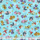 QT Mid-Atlantic Shop Hop 2026 Birds & Flowers - 32143-B Blue - Cotton Fabric