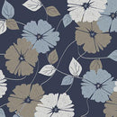 QT Modern Refinement Floral Vine - 31839-N Navy - Cotton Fabric