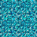 QT Mosaic Blooms Mosaic Blender - 31487-Q Turquoise - Cotton Fabric