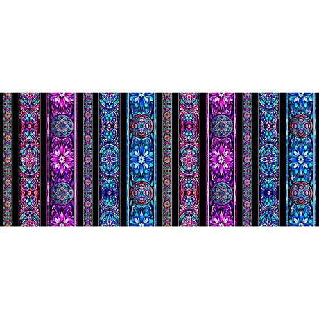 QT Night Flight Stained Glass Stripe - 30752-X Multi - Cotton Fabric