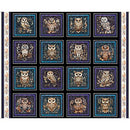 QT Night Owls Owl Picture Patches Panel - 31565-J Black - Cotton Fabric